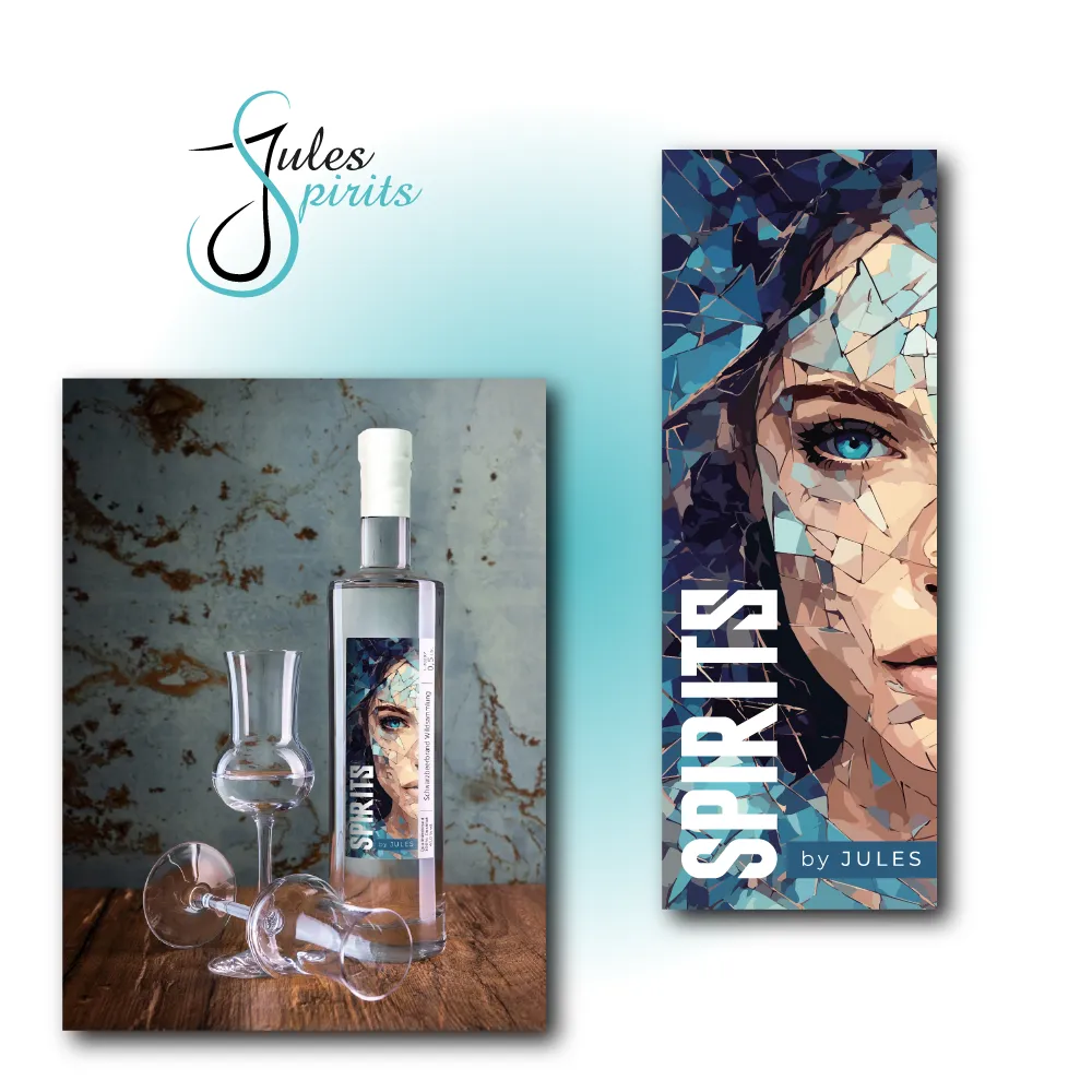 Jules Spirits Etiketten Design