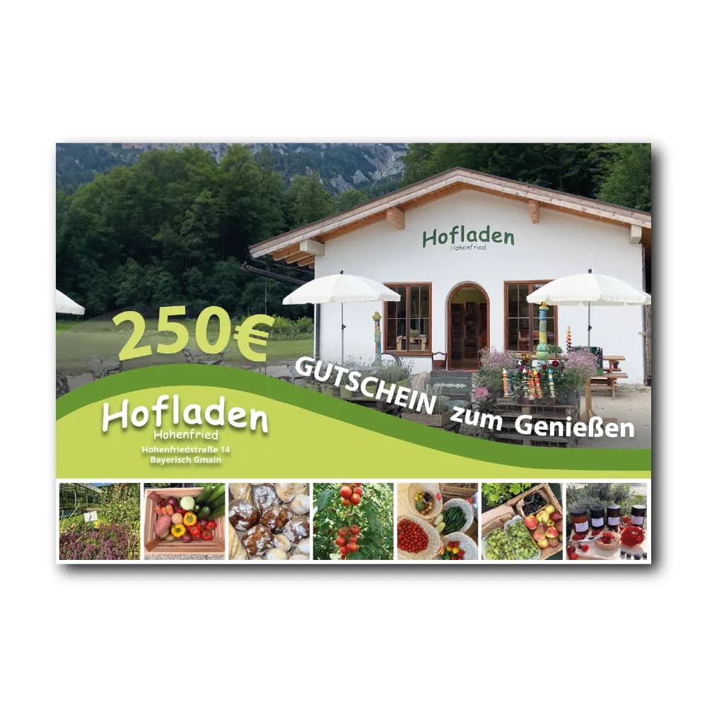 Hohenfried Hofladen Gutschein